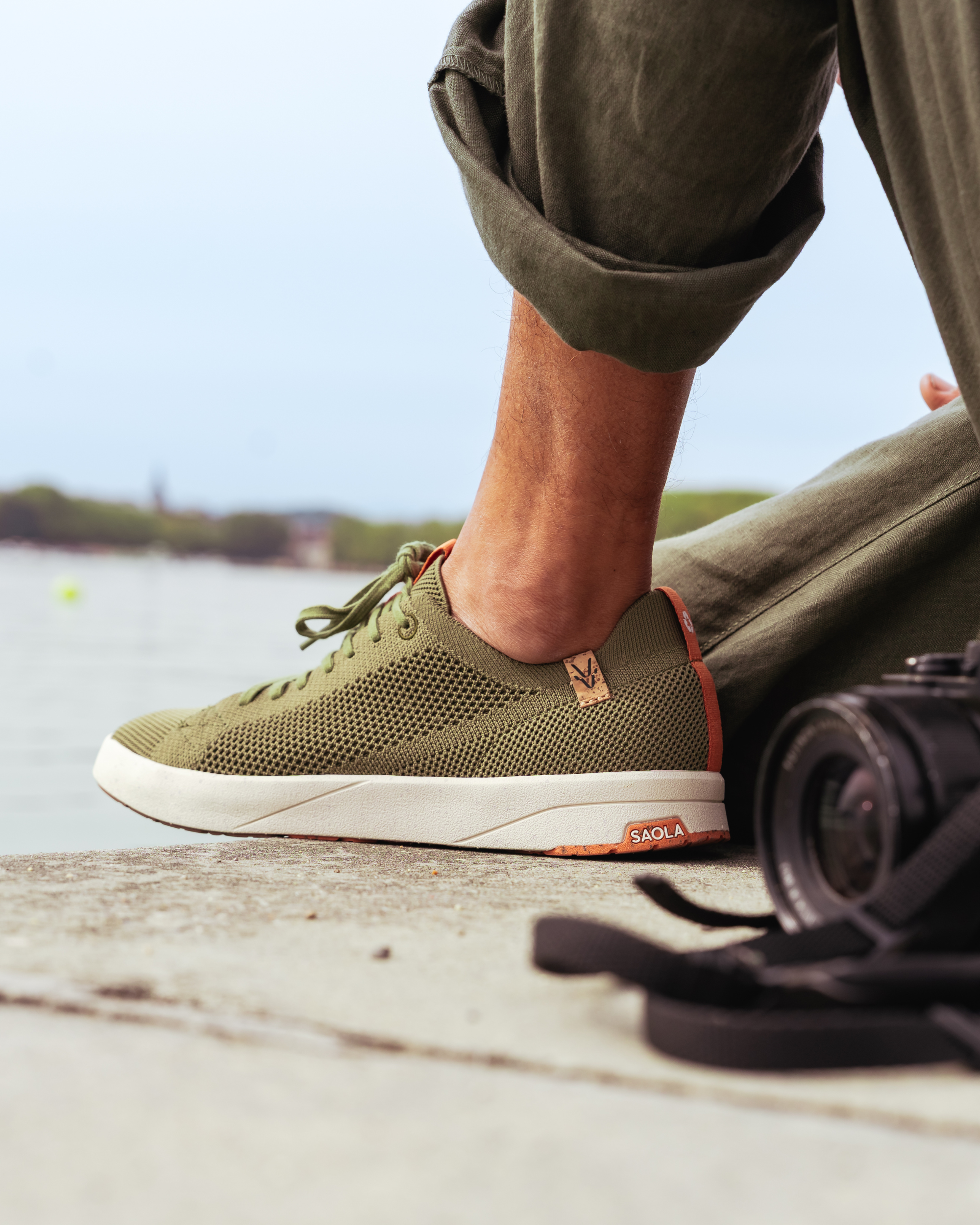 Cannon Knit 2.0 M Olive - SAOLA SHOES