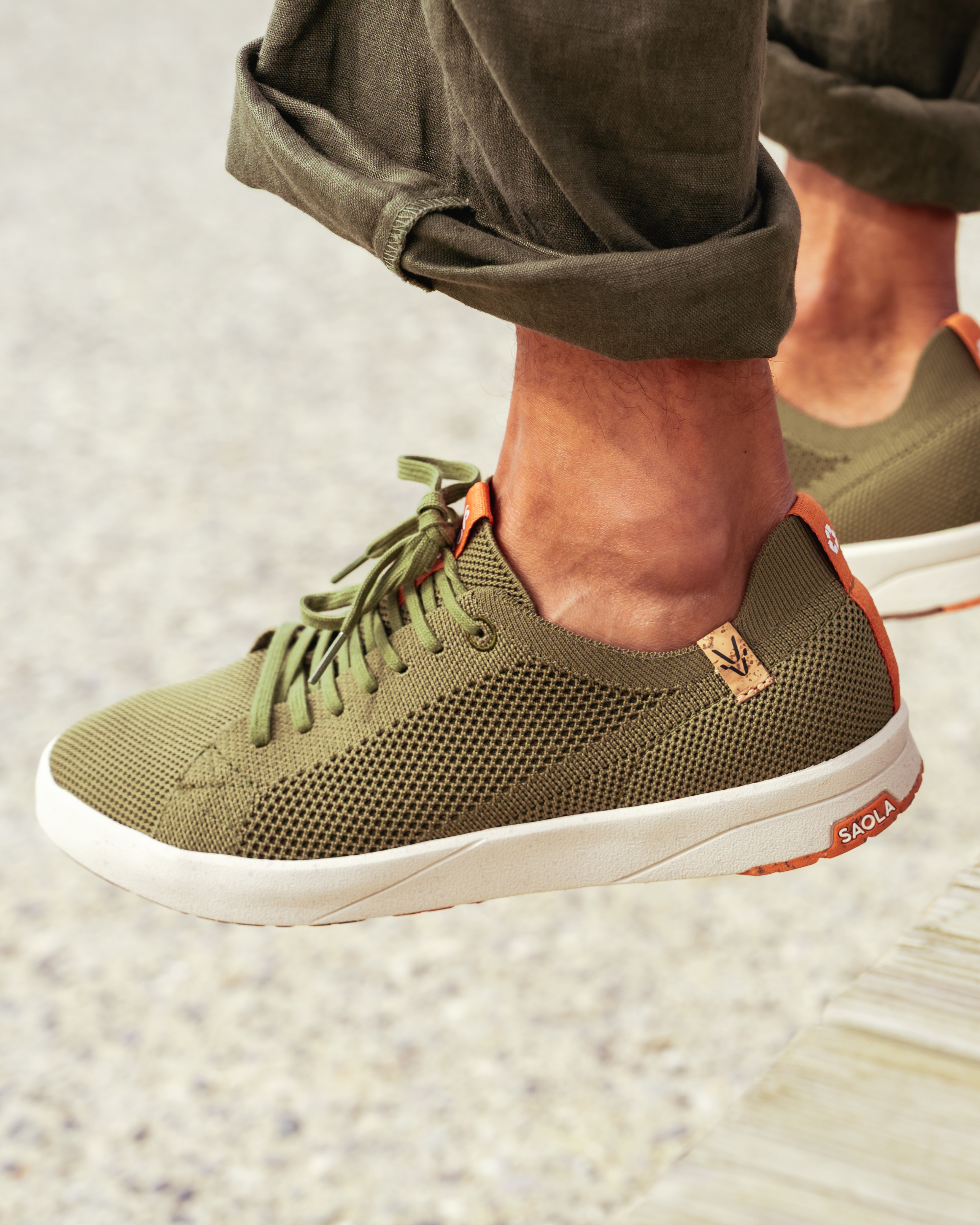 Cannon Knit 2.0 M Olive - SAOLA SHOES