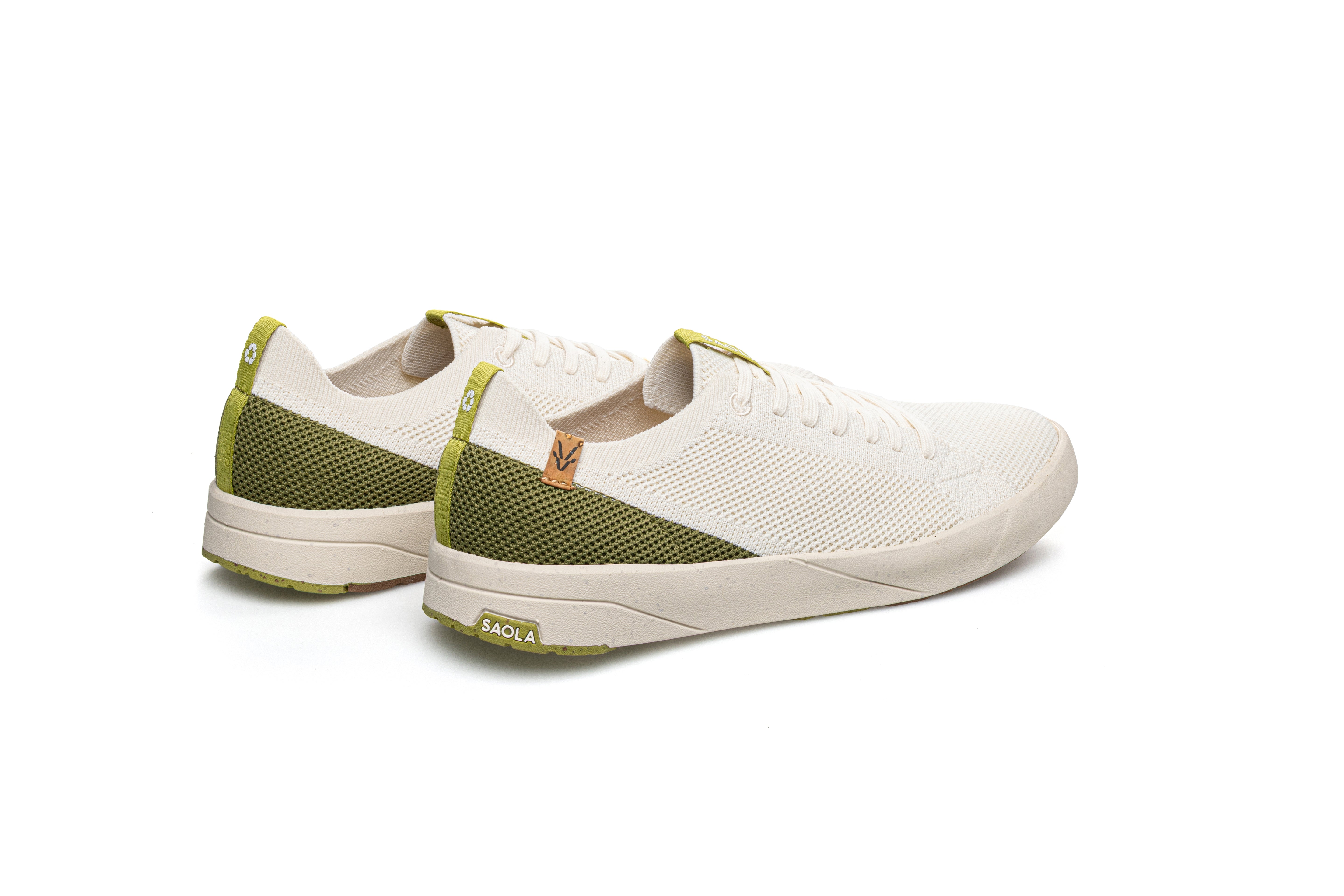 Cannon Knit 2.0 W White Green - SAOLA SHOES