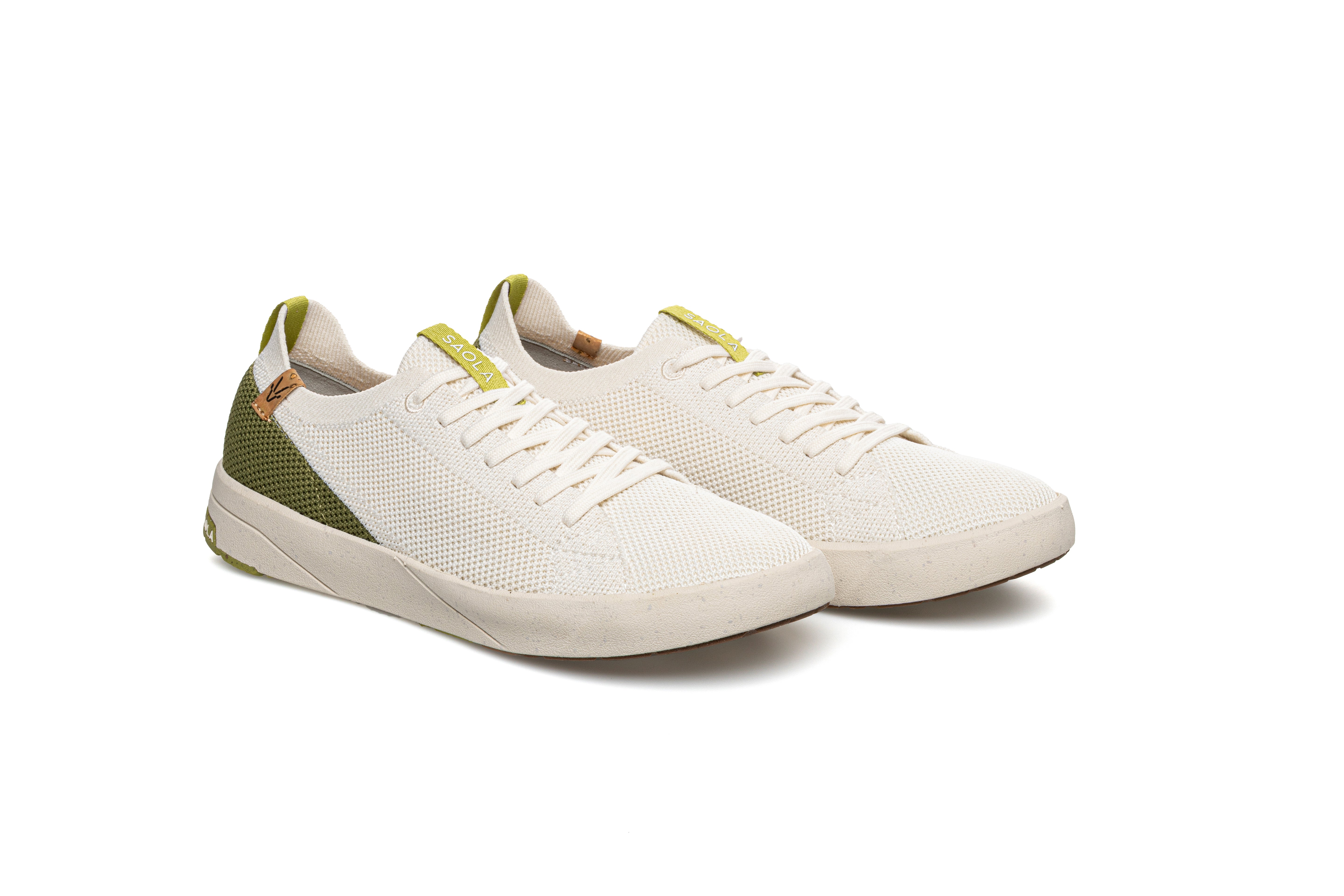Cannon Knit 2.0 W White Green - SAOLA SHOES