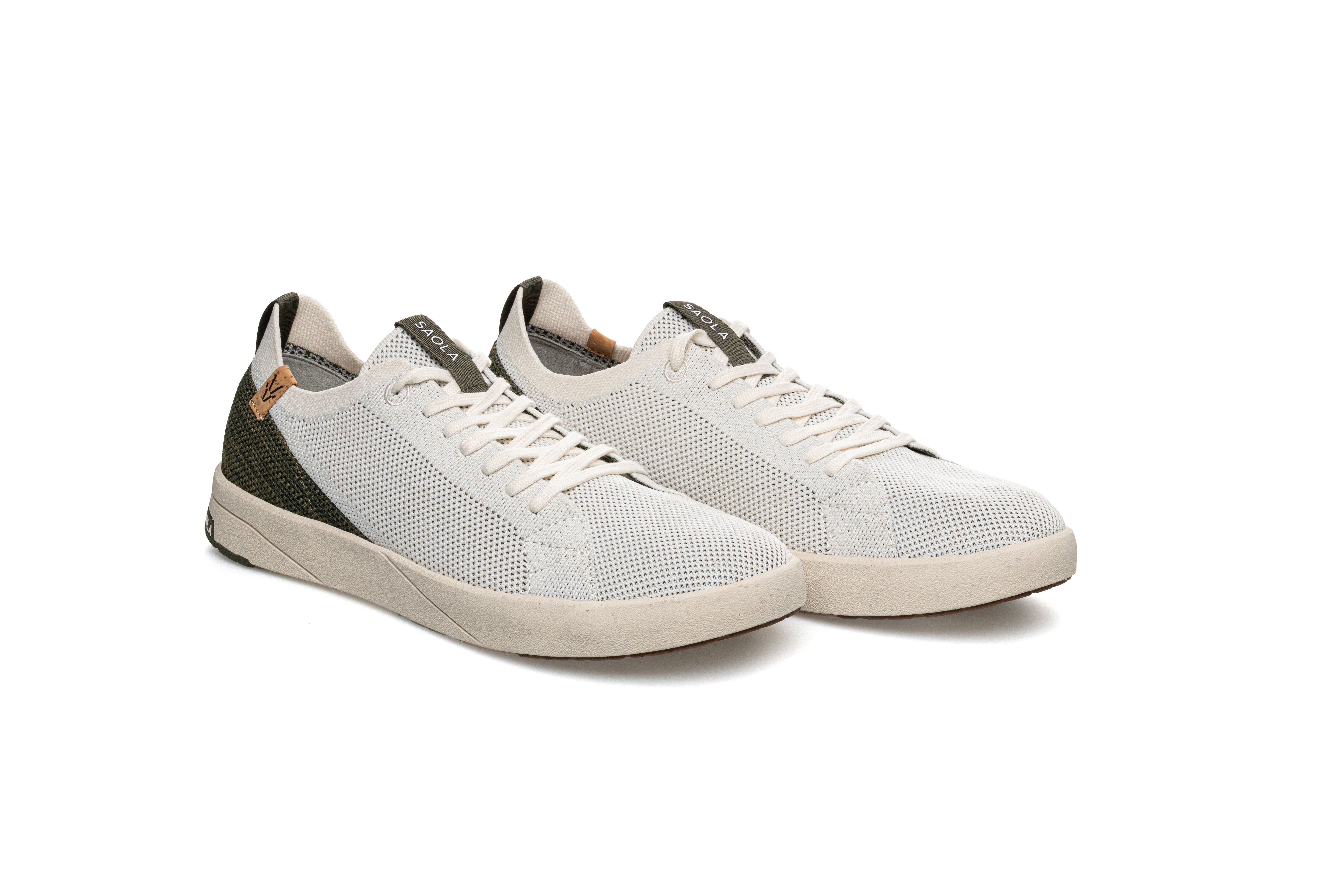 Cannon Knit 2.0 M White Olive - SAOLA SHOES