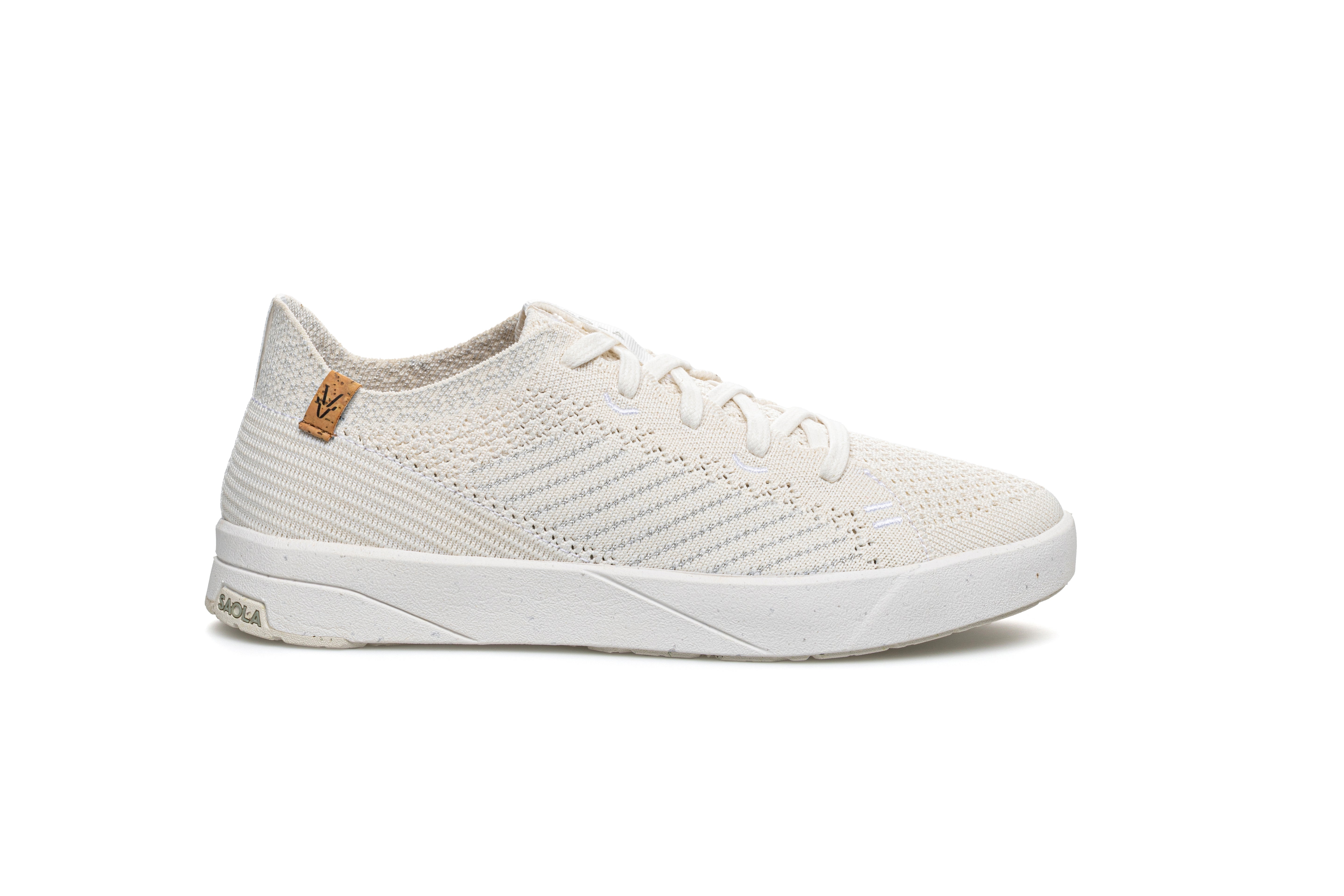 Cannon Knit 3 W White Silver - SAOLA SHOES