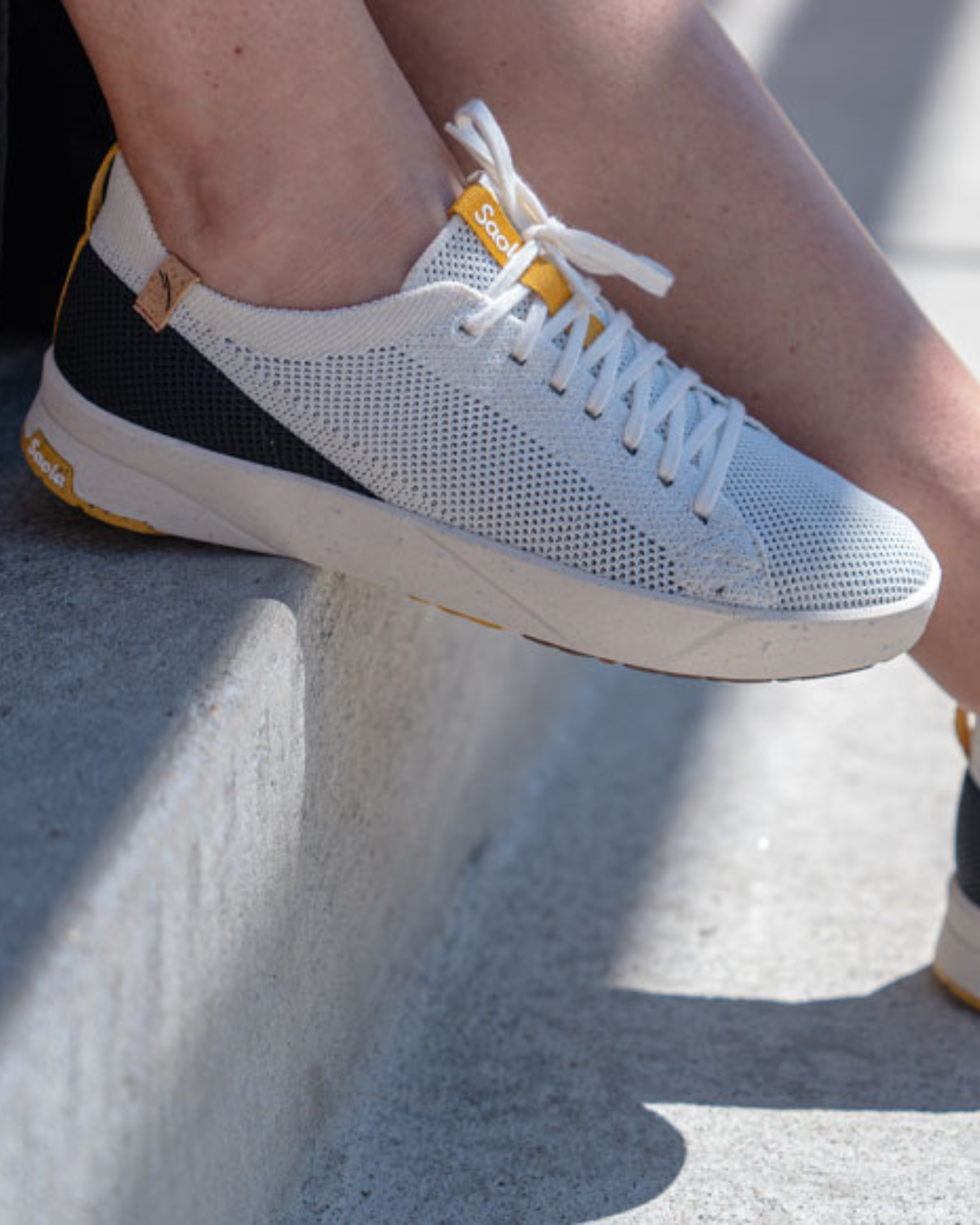 Cannon Knit W 2.0 White / Black - SAOLA SHOES