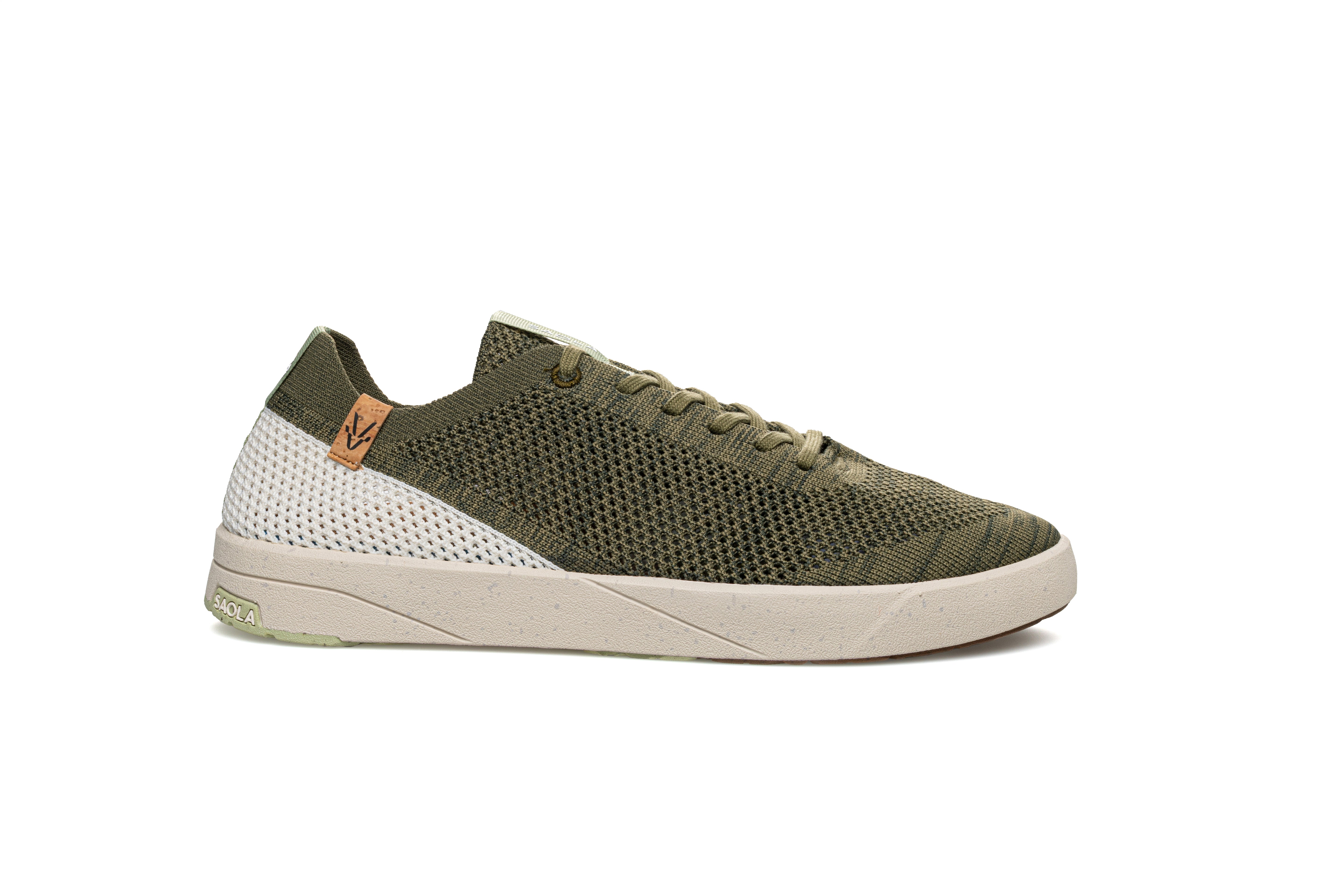 Ezo M Olive White - SAOLA SHOES