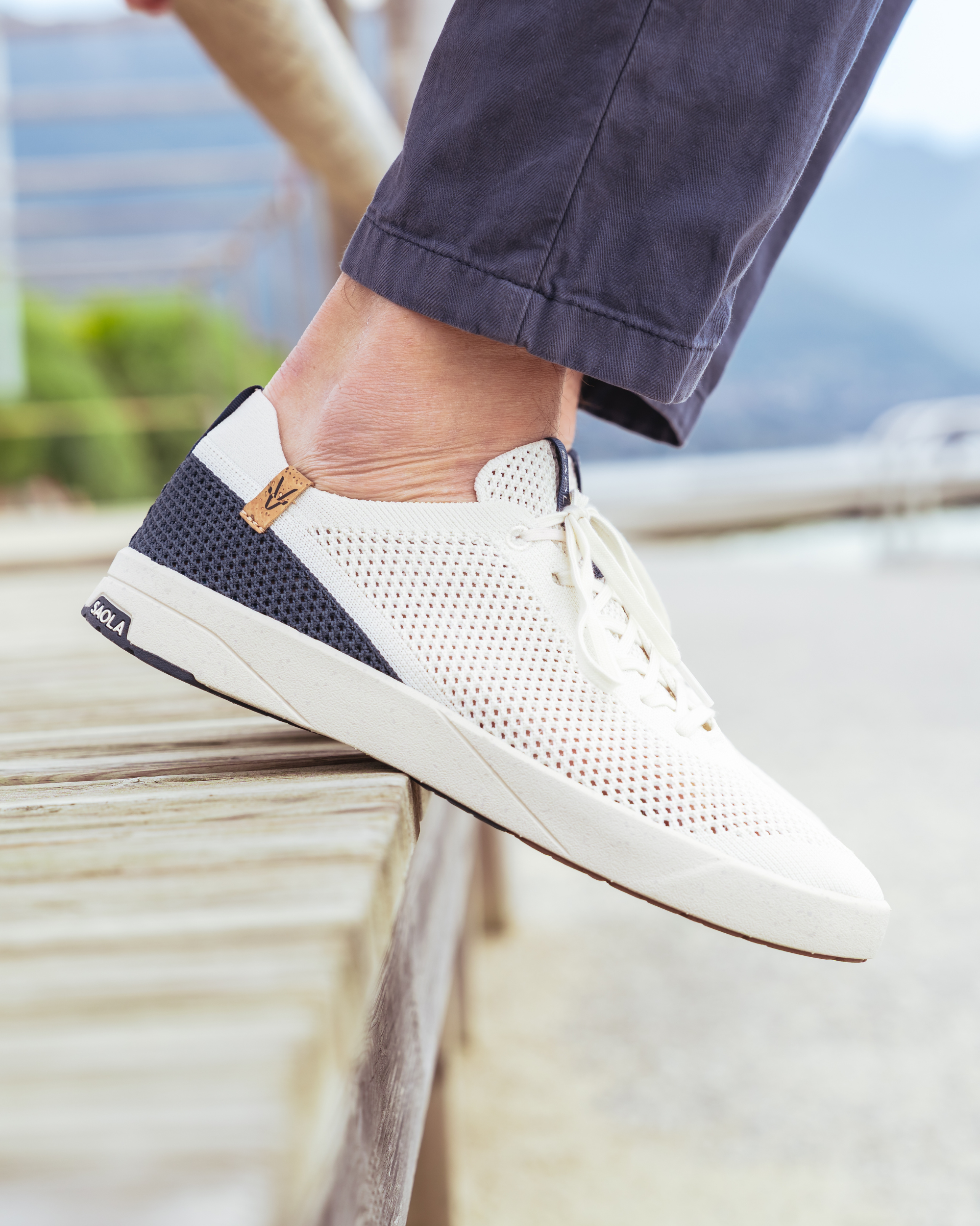 Ezo M White Navy - SAOLA SHOES