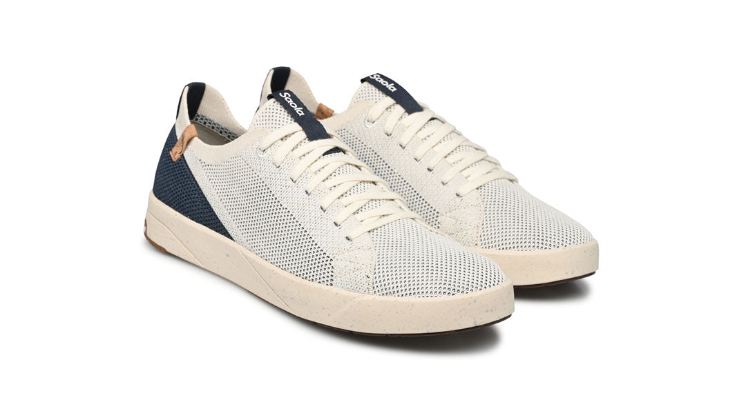 Cannon Knit M 2.0 White / Navy - SAOLA SHOES