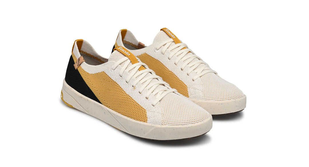 Cannon Knit W 2.0 White / Gold - SAOLA SHOES