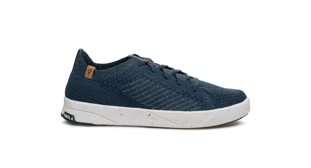 Cannon Knit 3 W Navy Gold