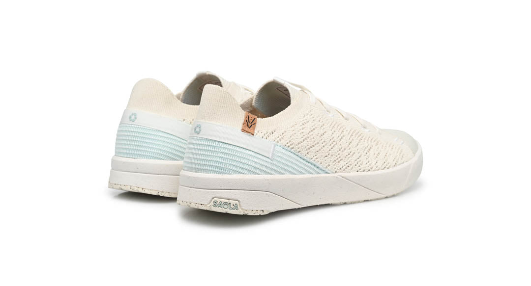 Cannon Knit 3 W White Pale Blue - SAOLA SHOES