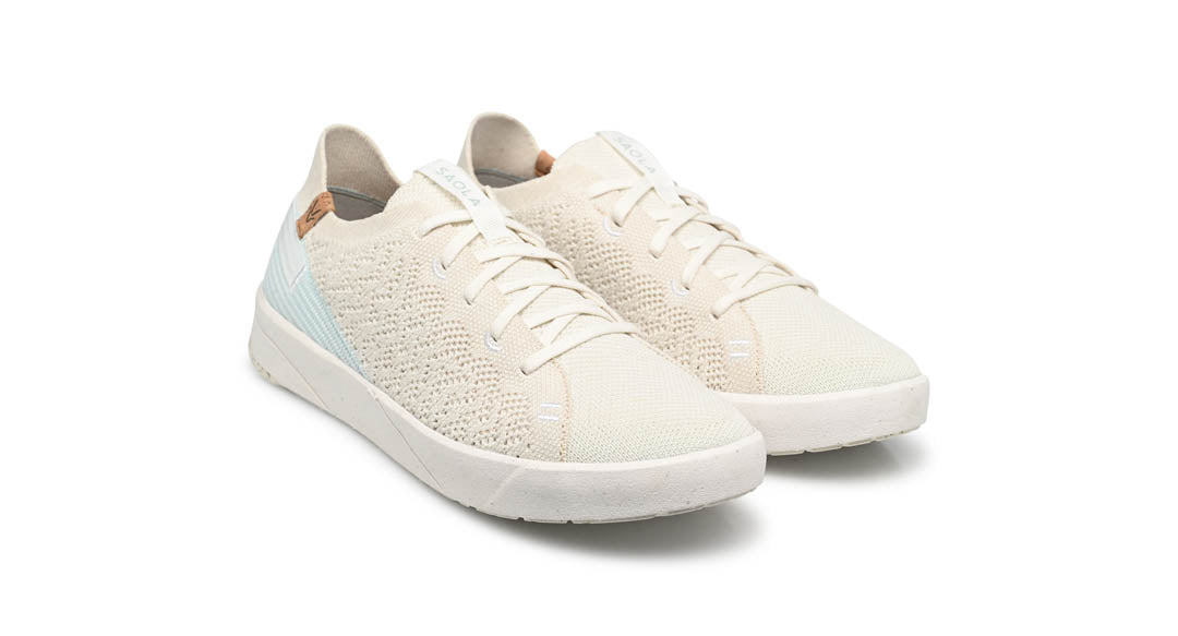 Cannon Knit 3 W White Pale Blue - SAOLA SHOES