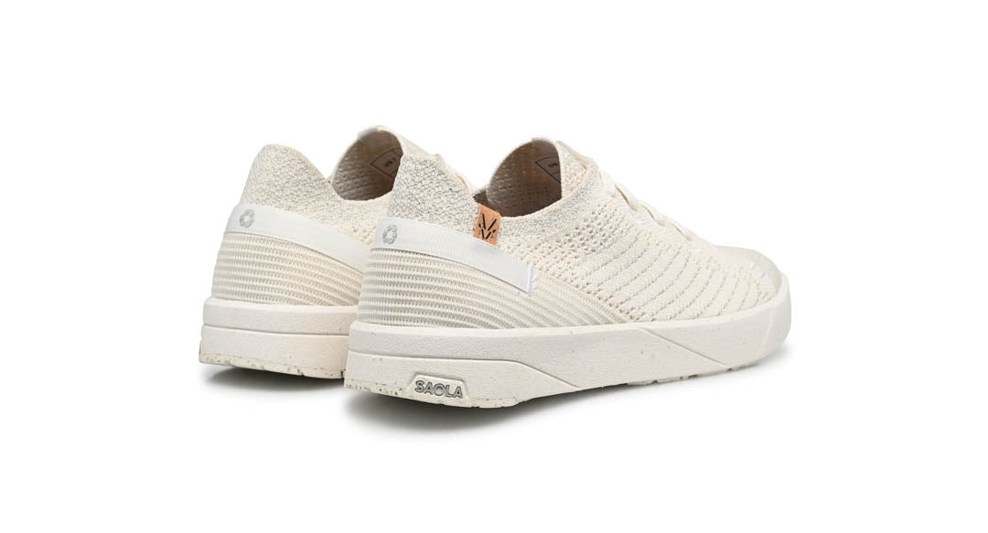 S Cannon Knit 3 W White Silver Size 7