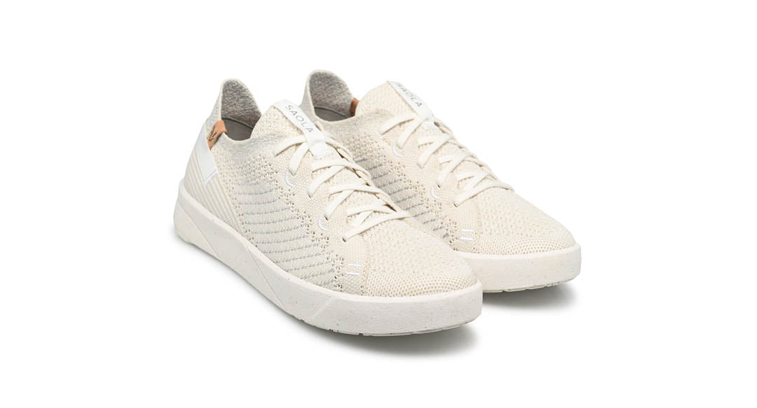S Cannon Knit 3 W White Silver Size 7
