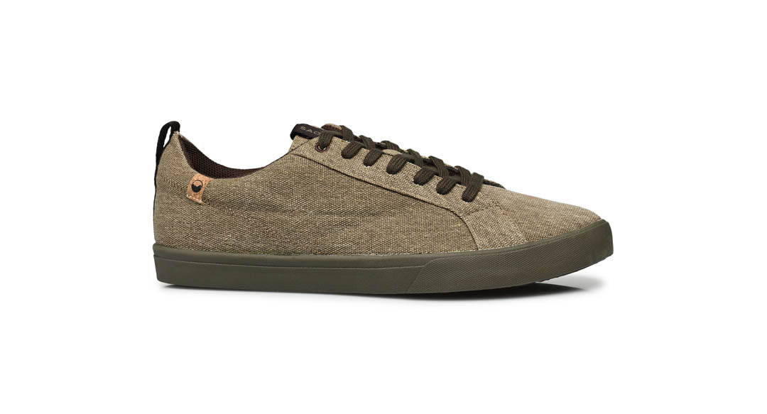 Brown canvas online sneakers