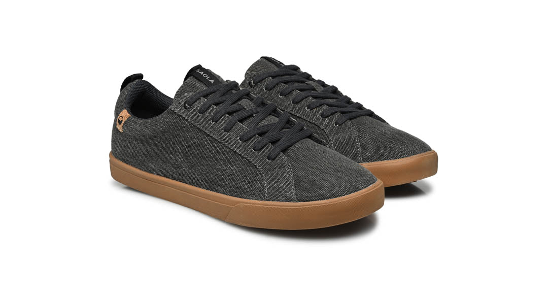 men's dark grey shoes overview from right side