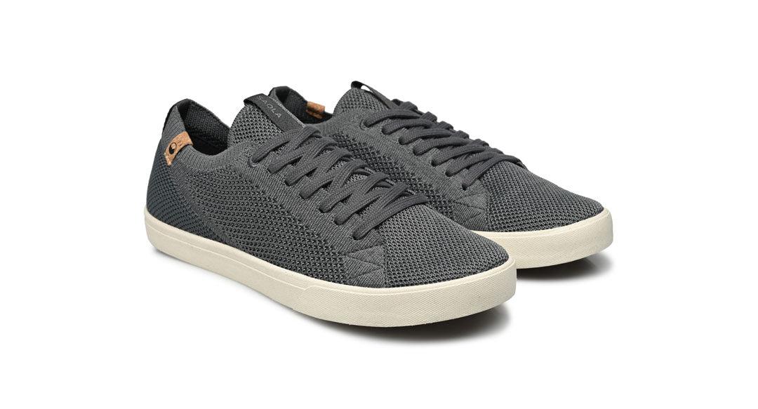 men's charcoal shoes overview from right side