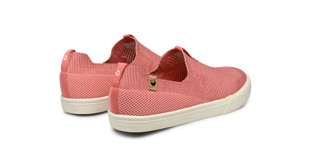 women's faded rose shoes overview from behind