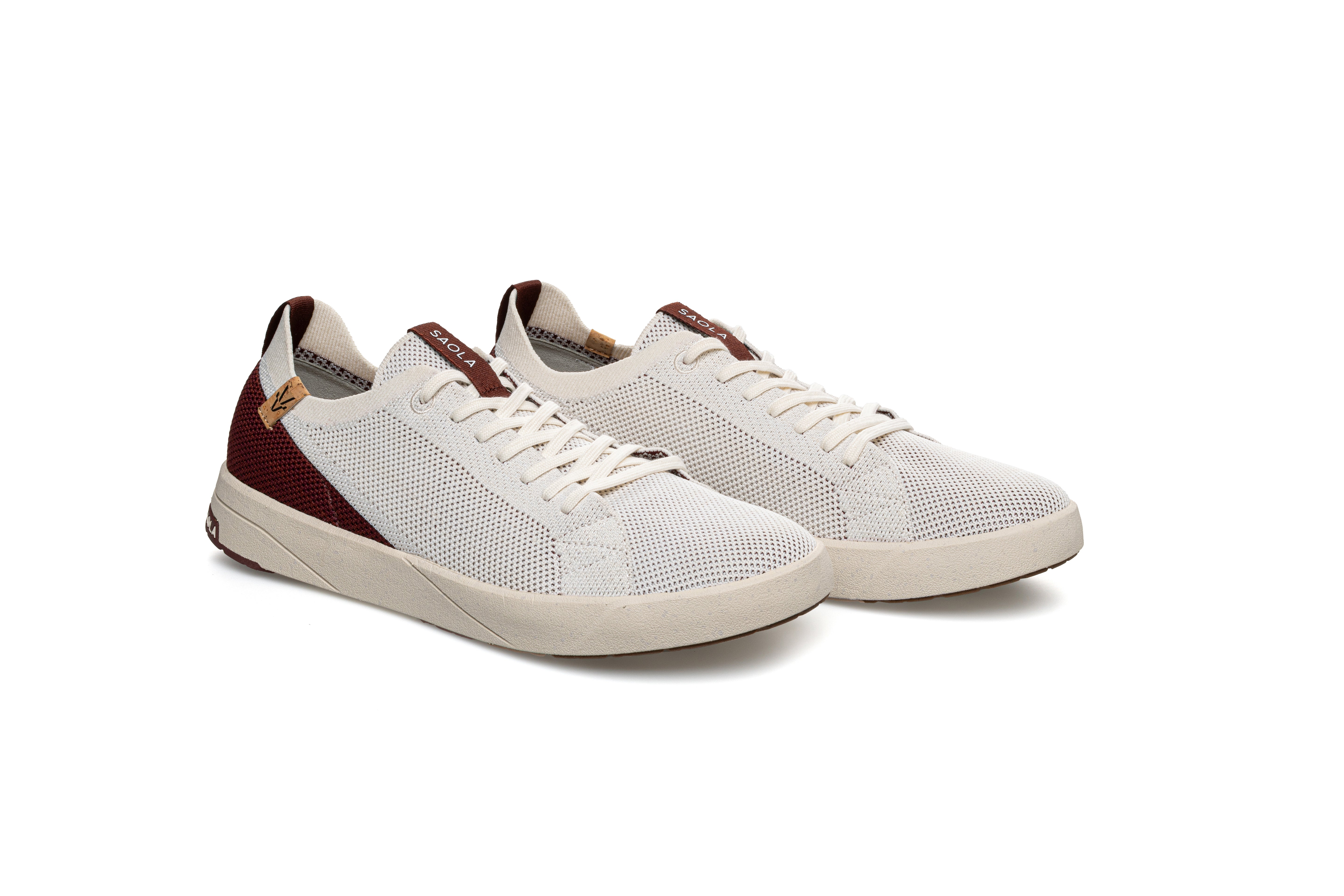 Cannon Knit 2.0 M White Red - SAOLA SHOES