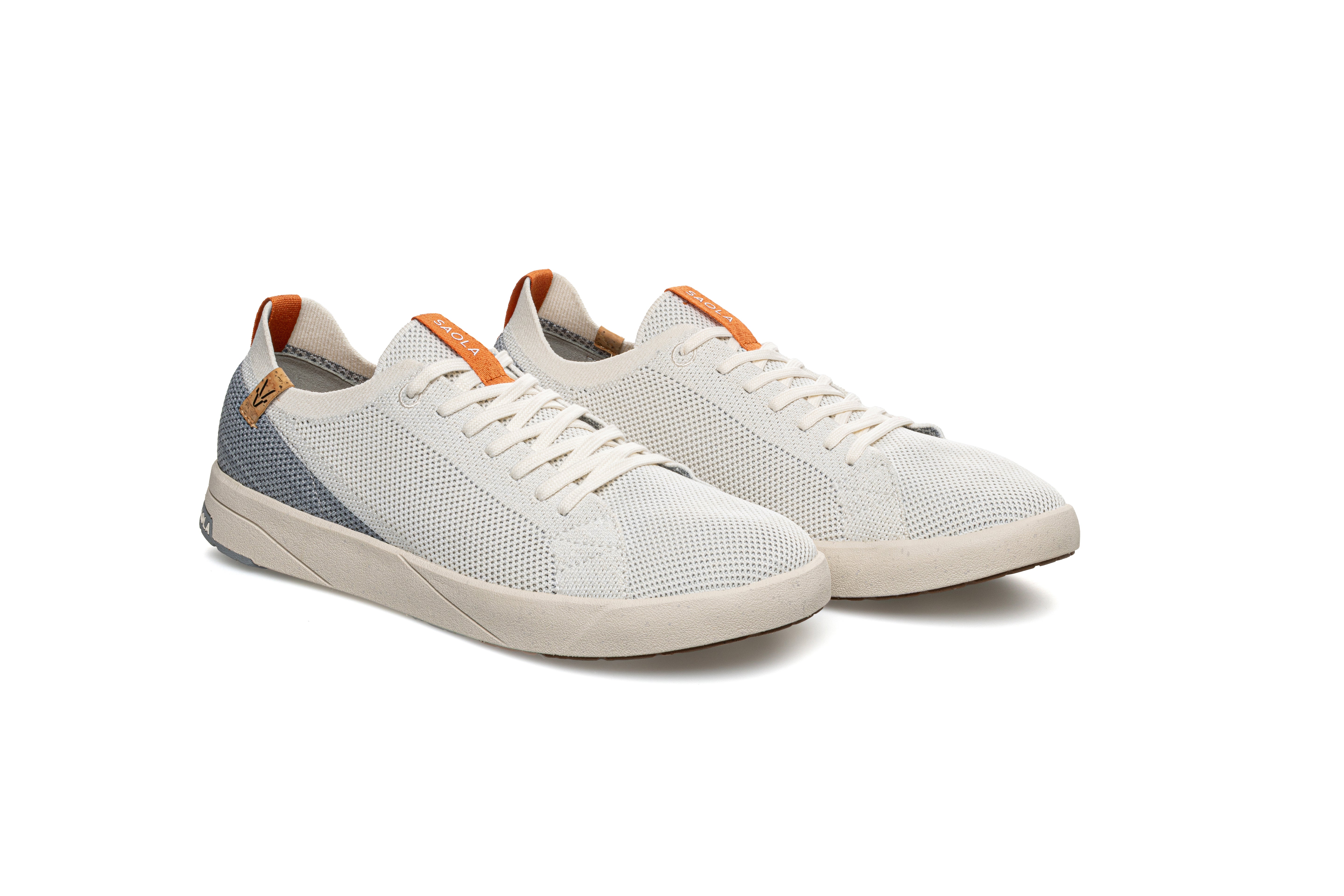 Cannon Knit 2.0 M White Grey - SAOLA SHOES