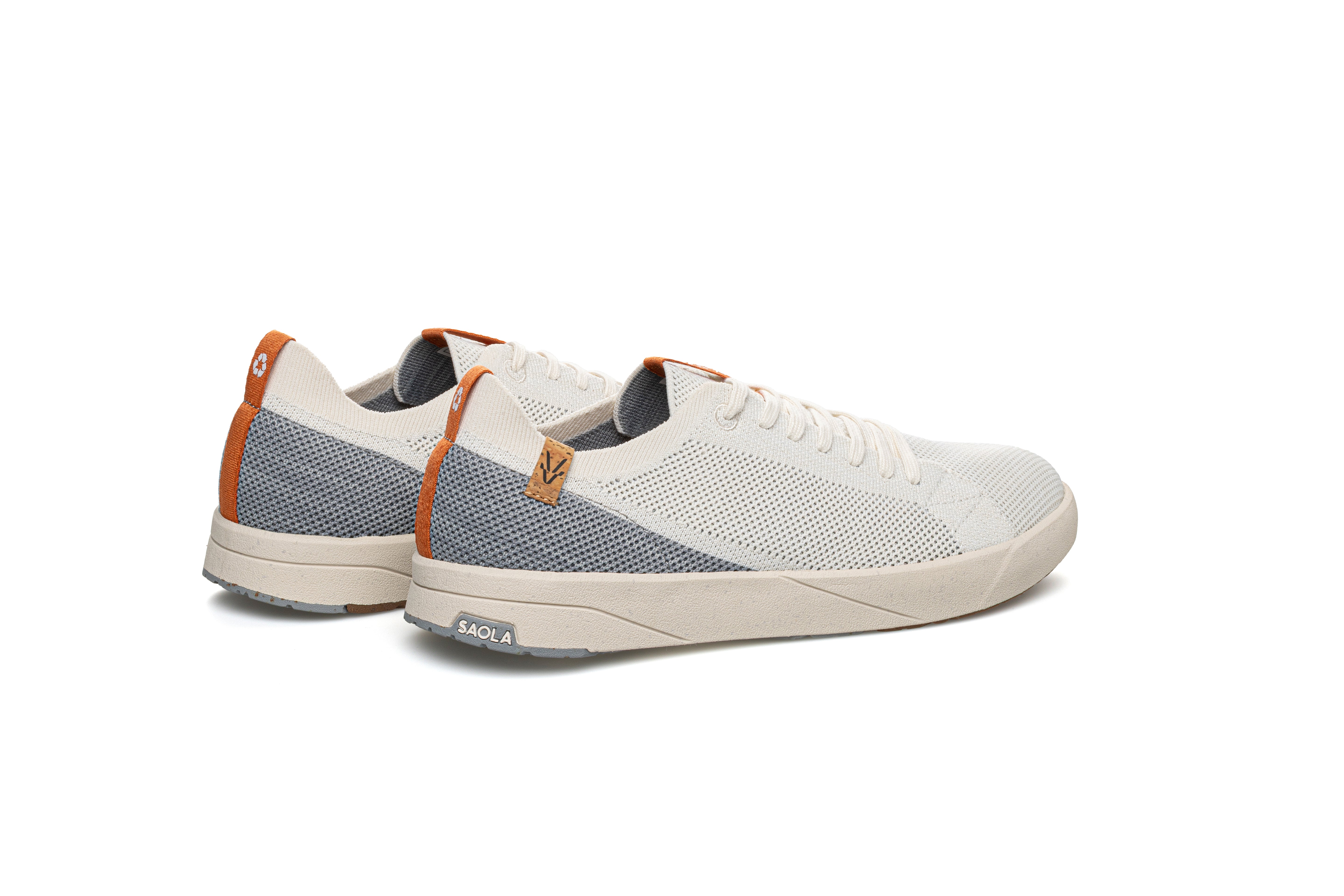 Cannon Knit 2.0 M White Grey - SAOLA SHOES