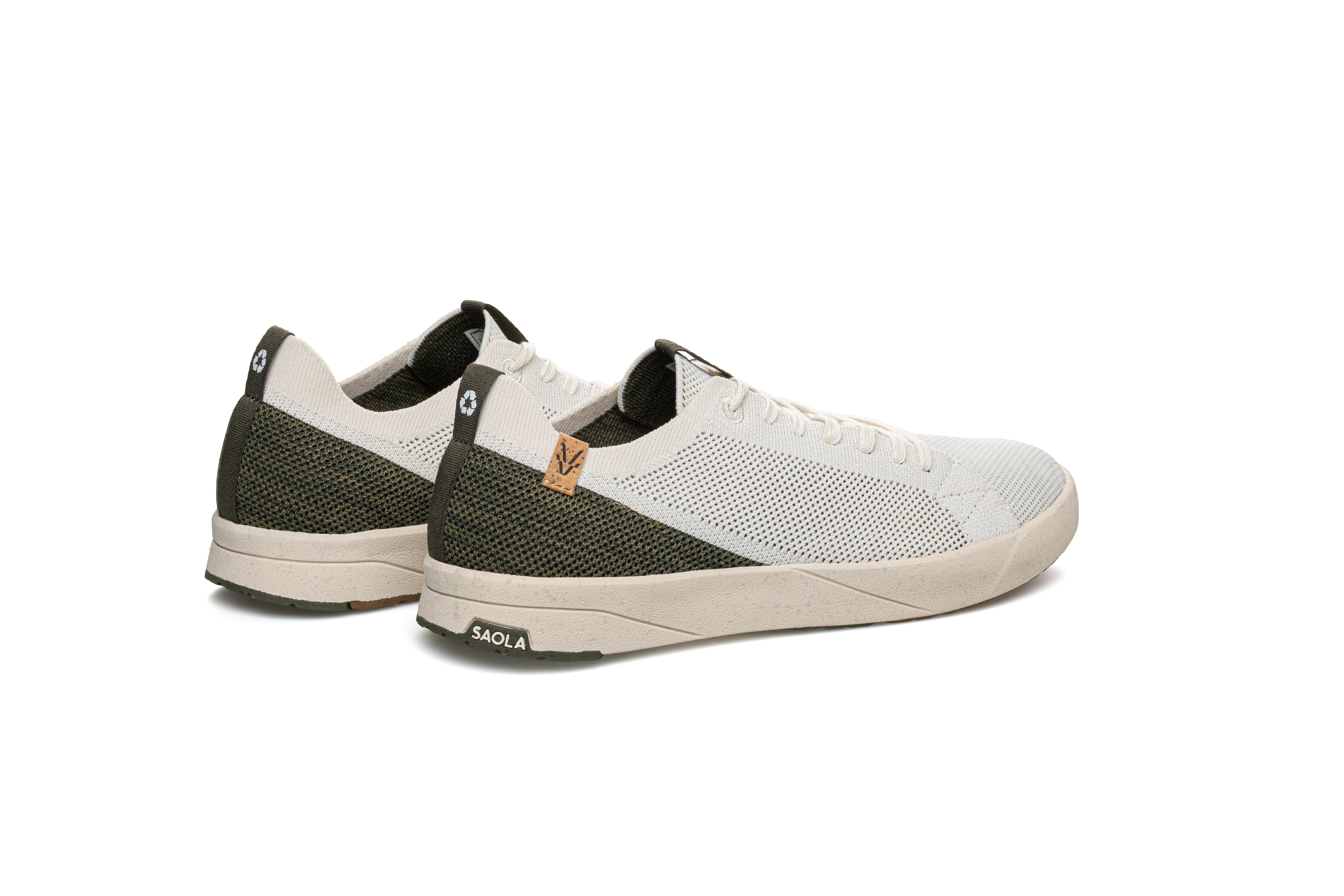 Cannon Knit 2.0 M White Olive - SAOLA SHOES