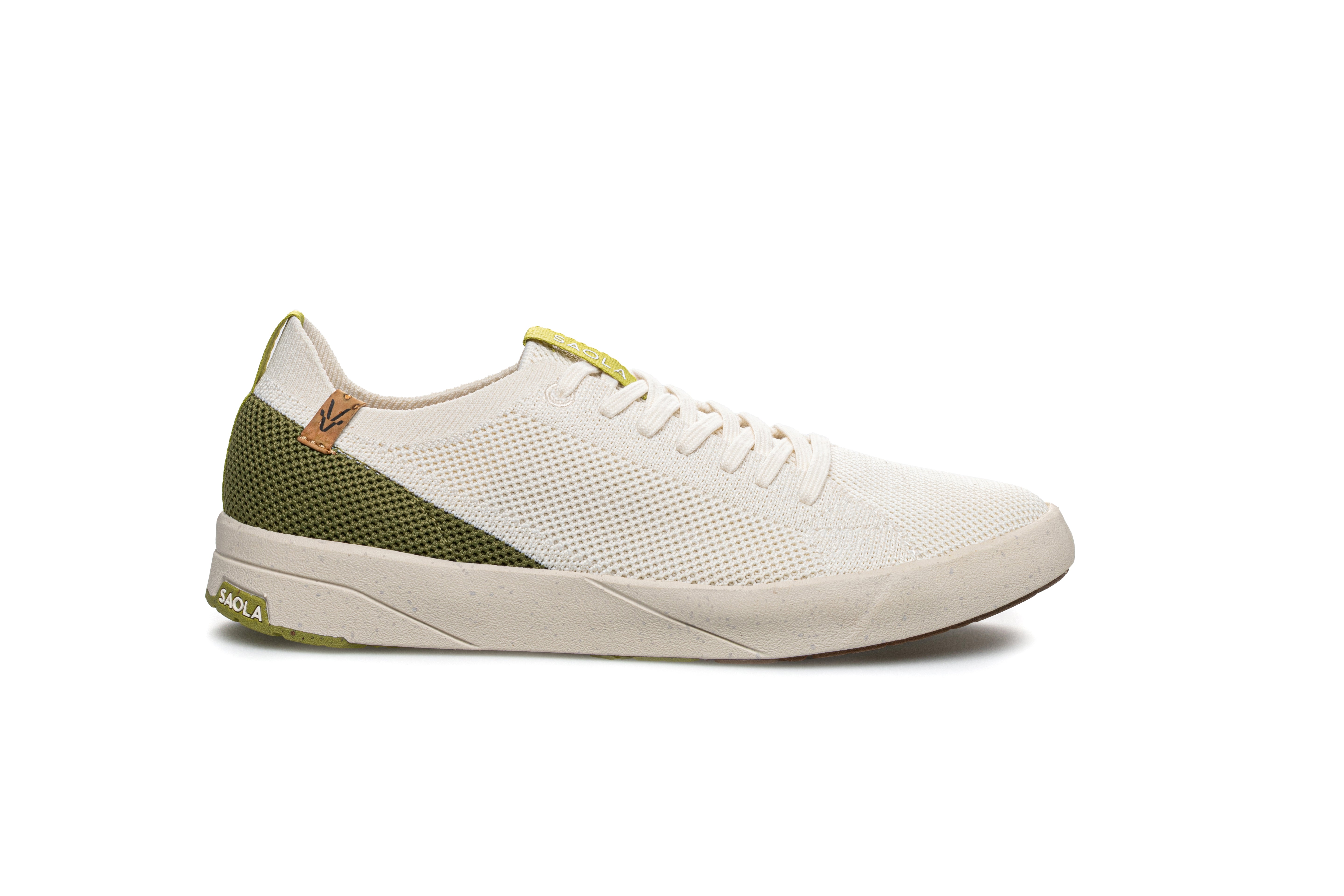 Cannon Knit 2.0 W White Green - SAOLA SHOES