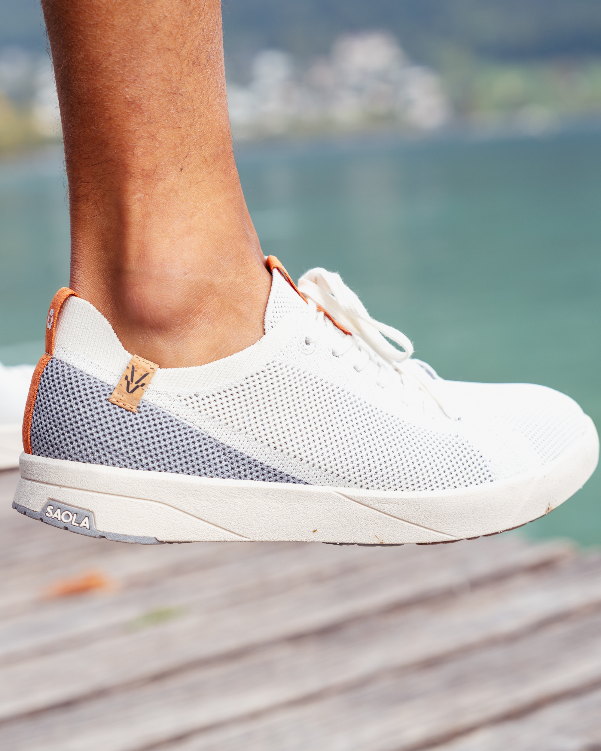 Cannon Knit 2.0 M White Grey - SAOLA SHOES