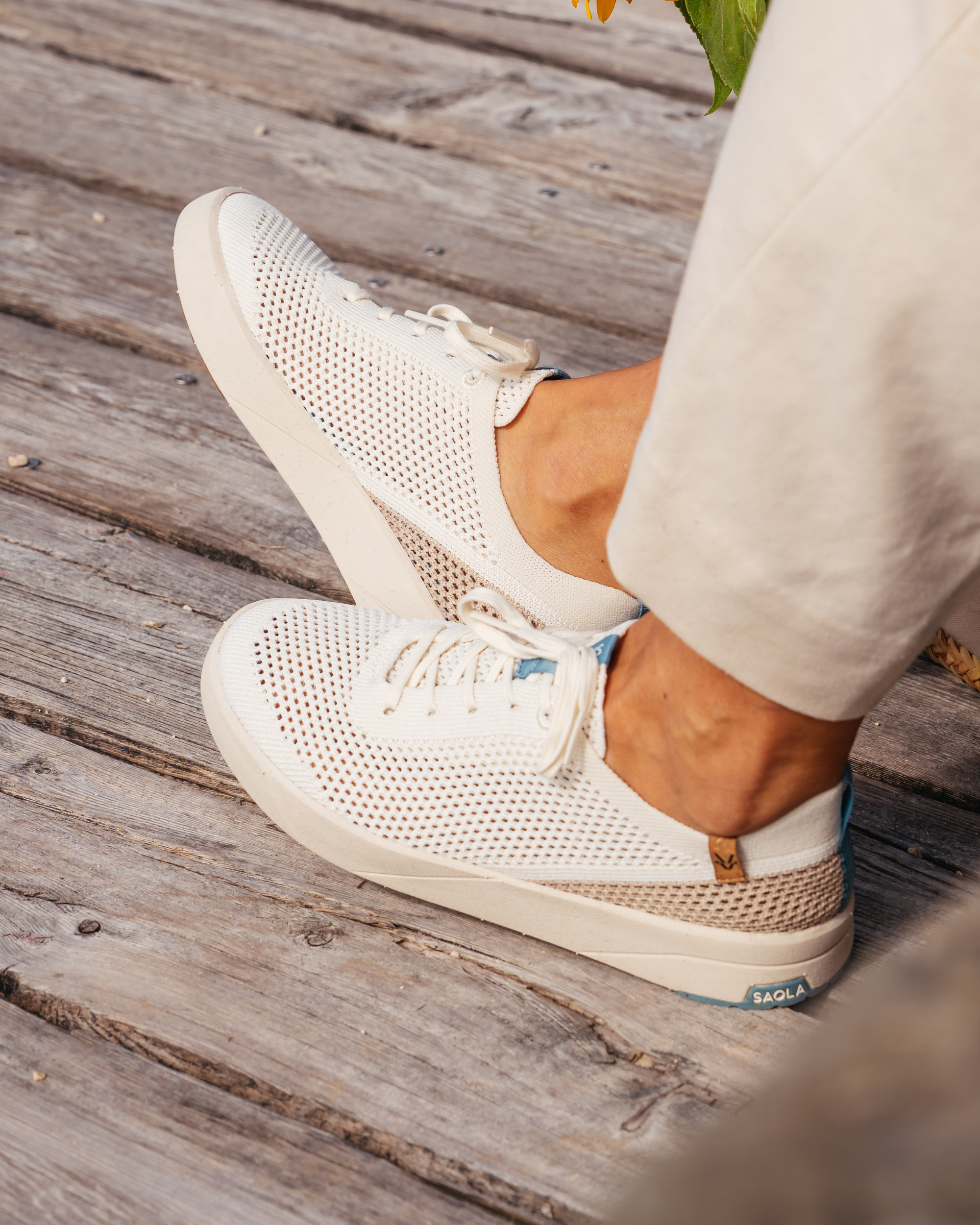 Ezo W White Cashew - SAOLA SHOES