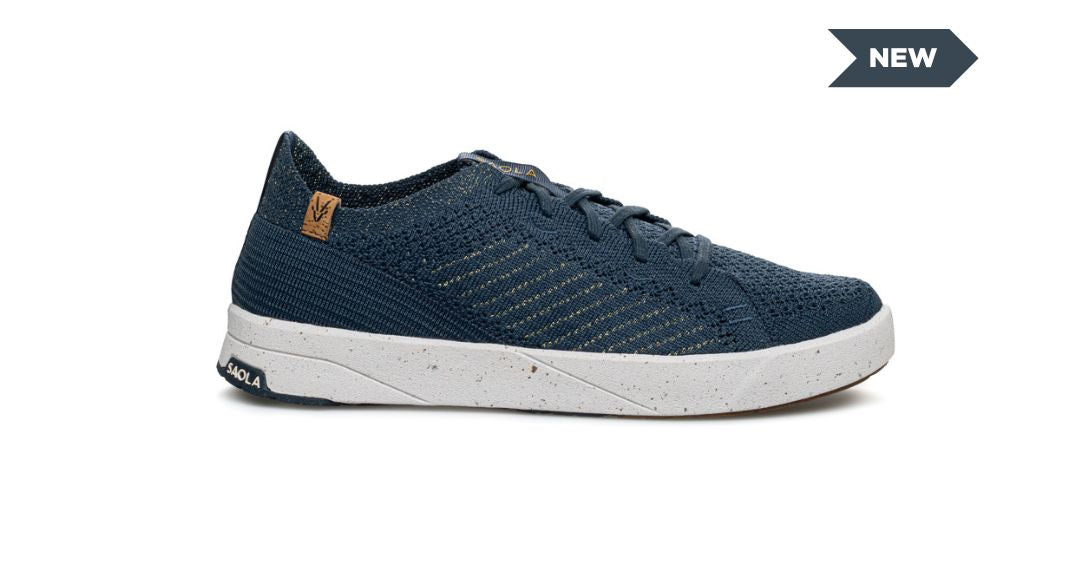 Cannon Knit 3 W Navy Gold