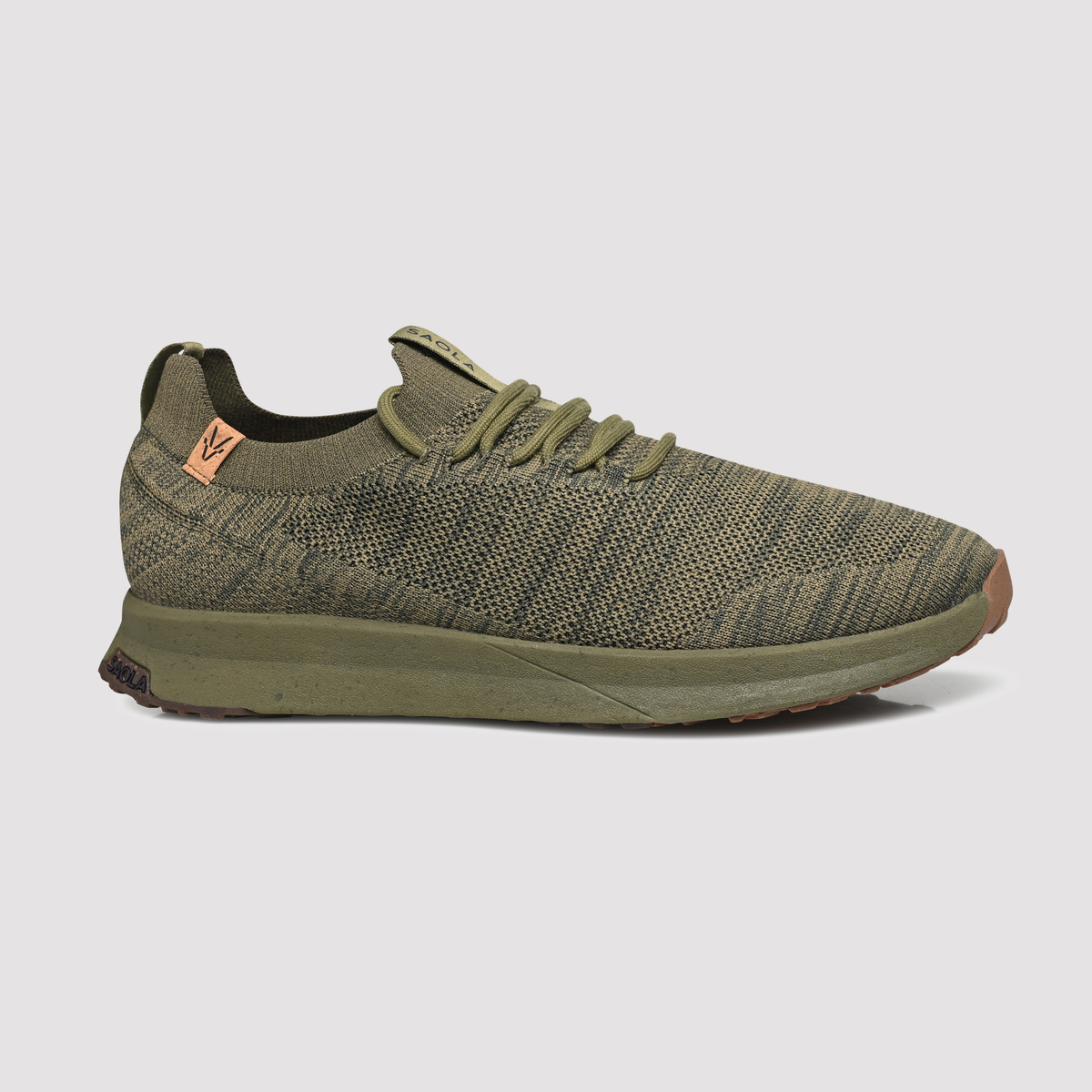 SAOLA Men Tsavo 2.0 WP Shoes in Burnt Olive Obsidian: Fall Shoes