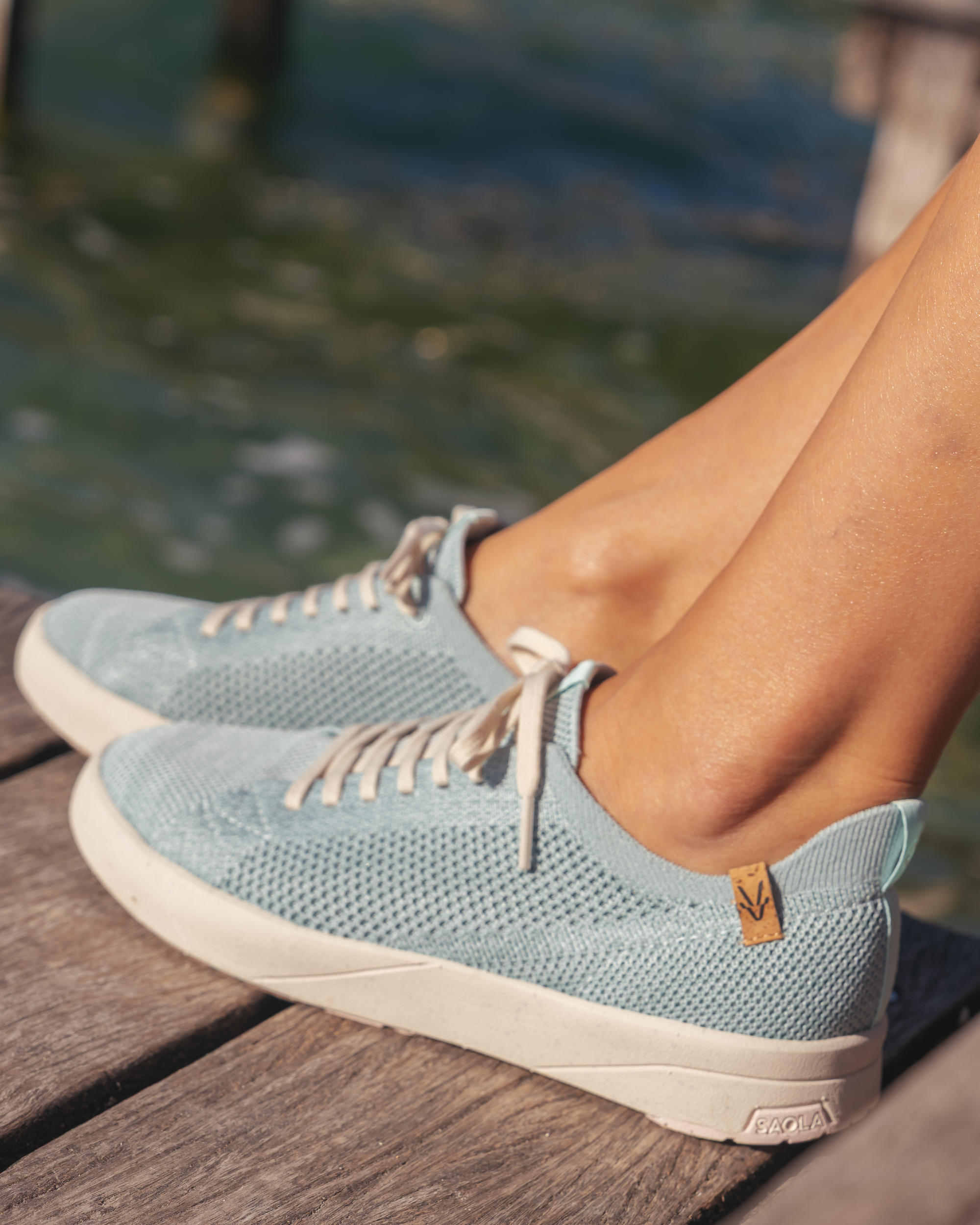 Cannon Knit 2.0 W Pale Blue - SAOLA SHOES