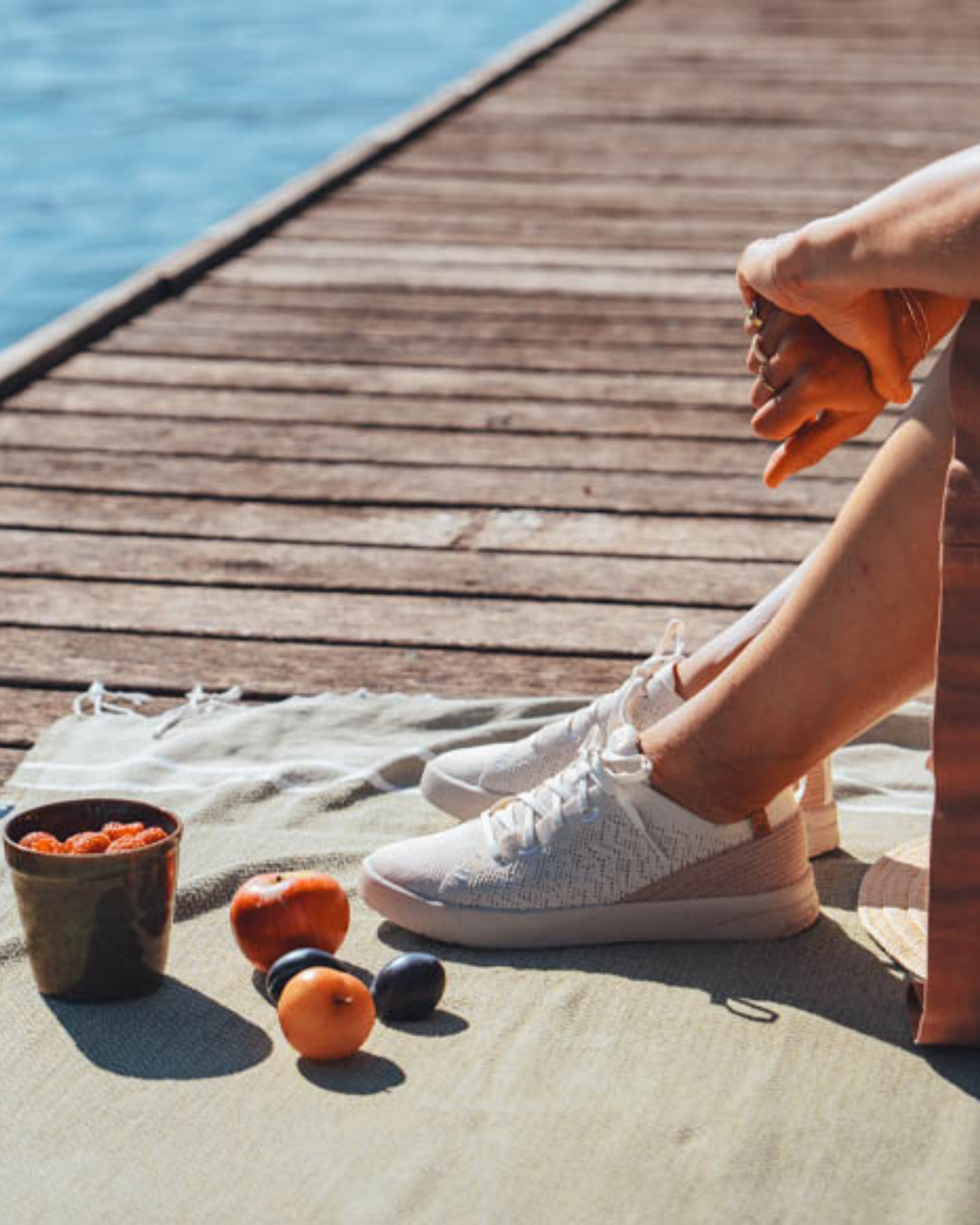 Cannon Knit 3 W White Rose - SAOLA SHOES