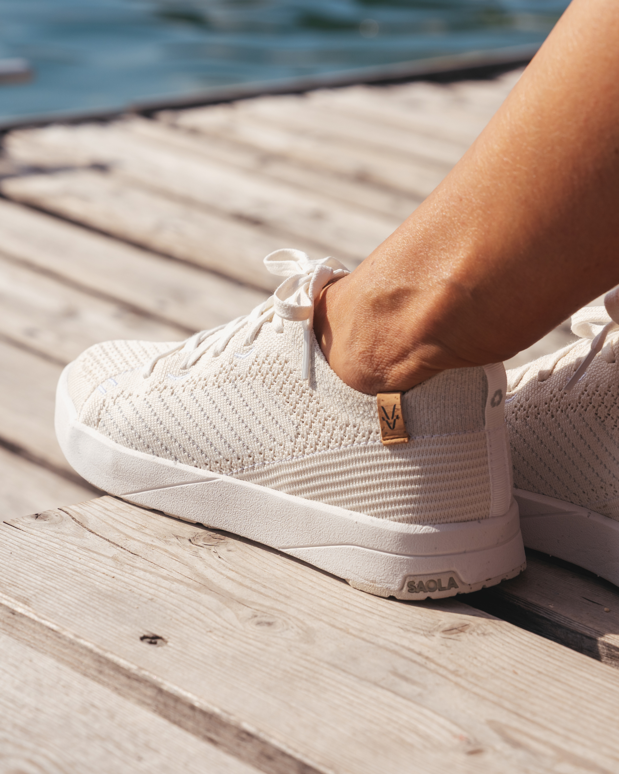 Cannon Knit 3 W White Silver - SAOLA SHOES