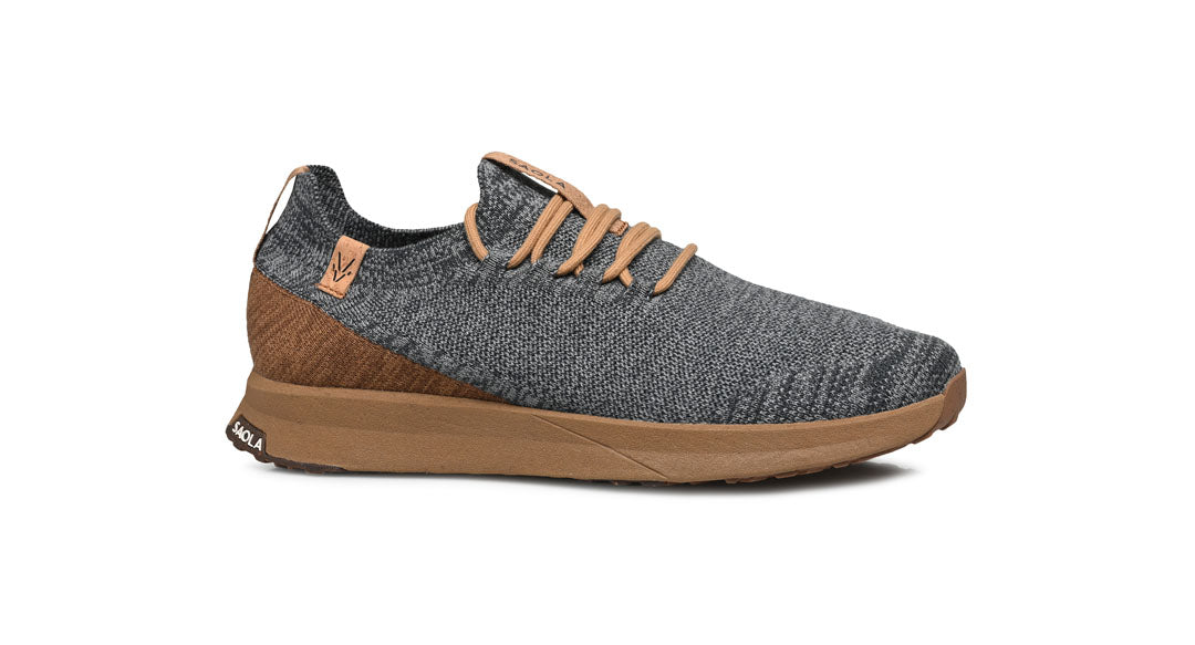 Tsavo M 2.0 Wool Steel Grey - Tobacco