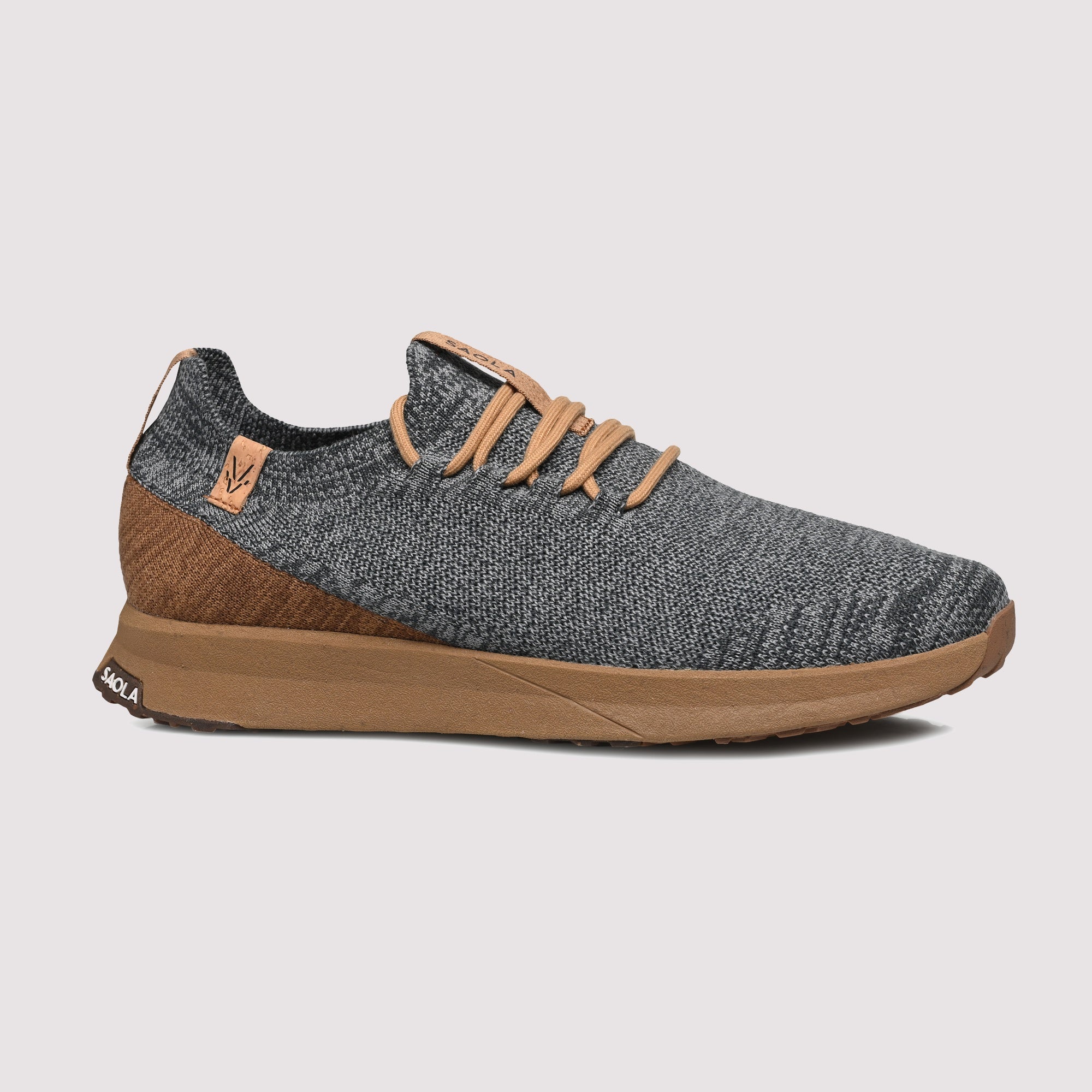 Tsavo M 2.0 Wool Steel Grey - Tobacco
