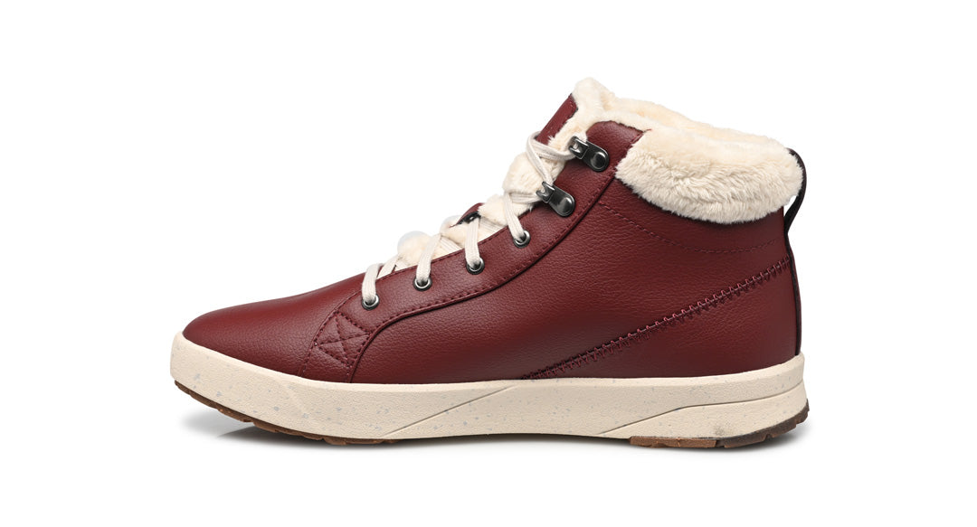 S Bergen Warm W Burgundy Size 8