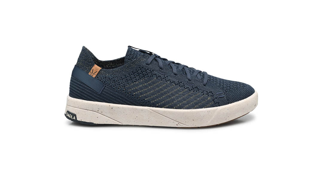 S Cannon Knit 3 W Navy Gold Size 7