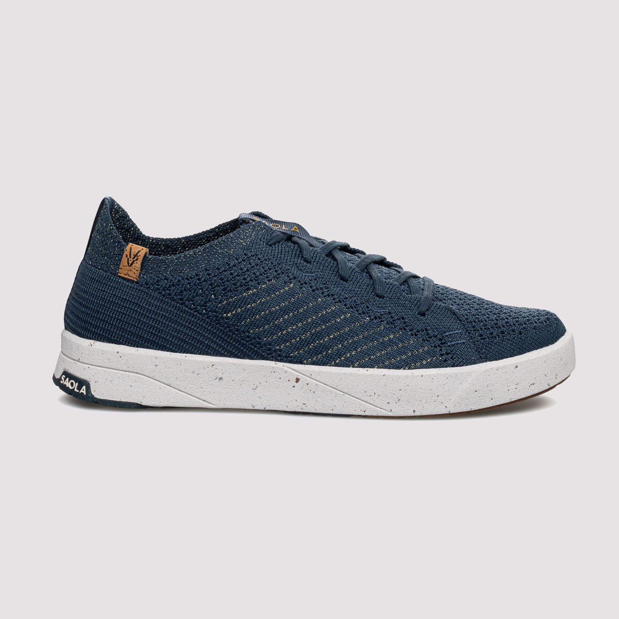 Cannon Knit 3 W Navy Gold