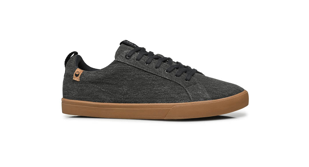 men's dark grey shoes from right side