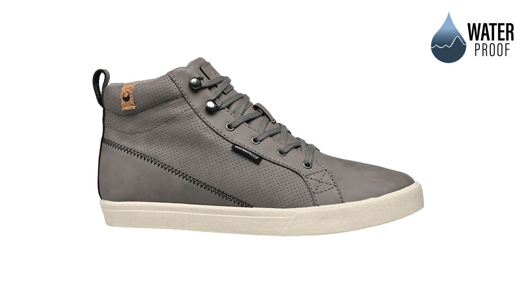 women's dark grey shoes from right side