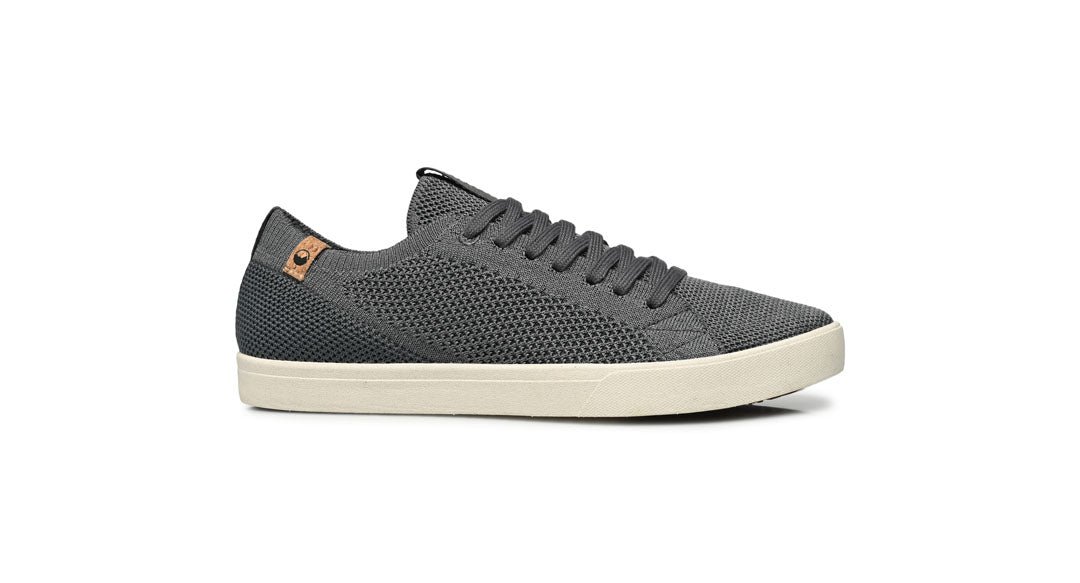 men's charcoal shoes from right side