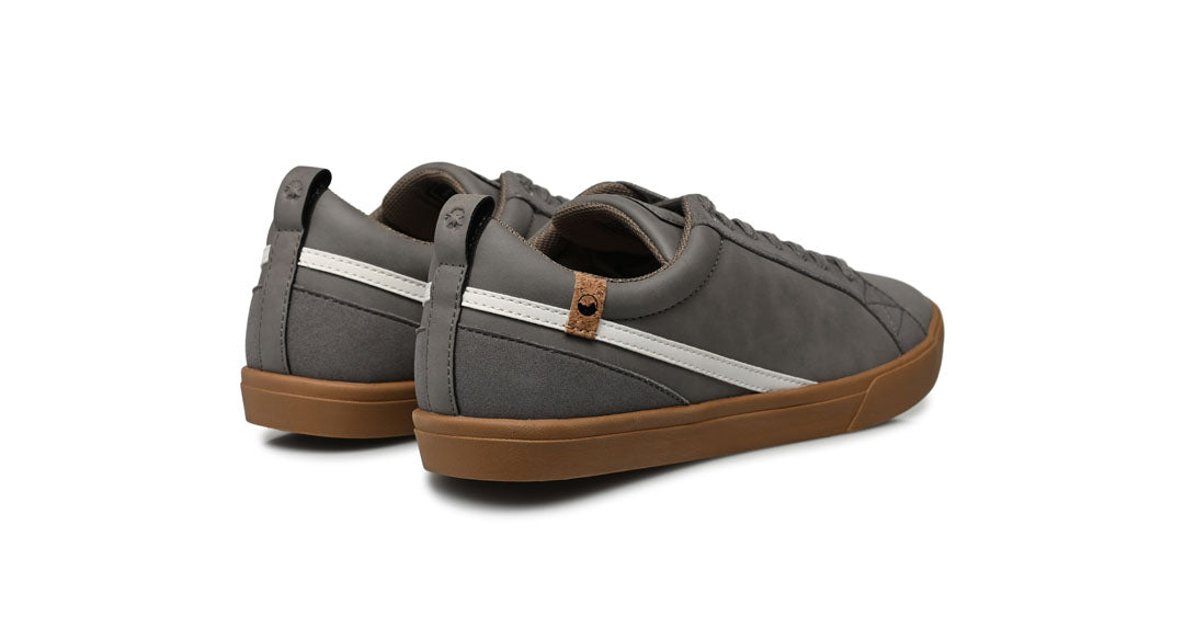 men's charcoal colour shoes overview from right side