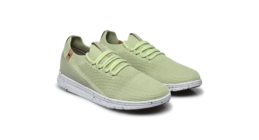 women's matcha green shoes overview from right side
