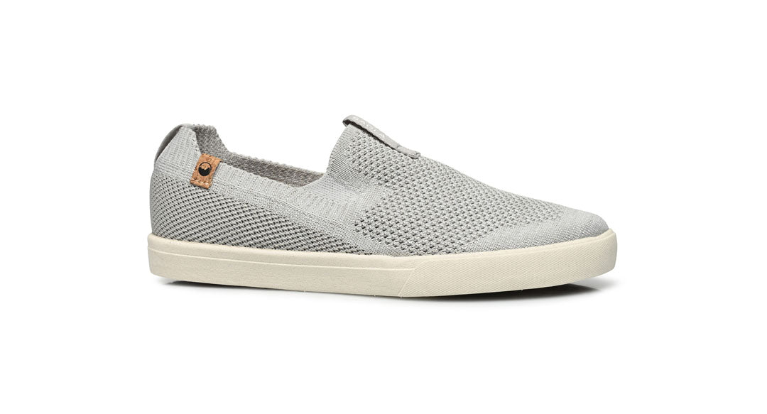 women's light grey shoes from right side